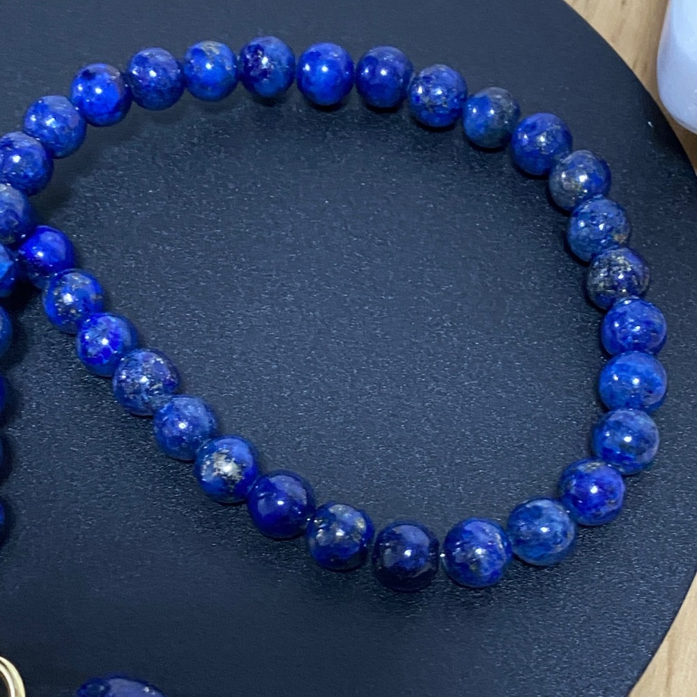 Lapis Lazuli Heart Bead - Picture 8 of 8